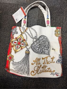 Brighton Canvas Tote Bag Limited Edition Holiday All That Glitters New
